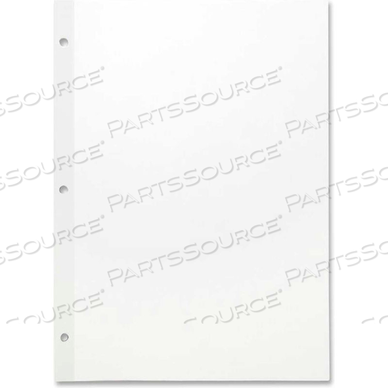 REINFORCED FILLER 11" X 8-1/2" WHITE PLAIN PAPER by Sparco Products