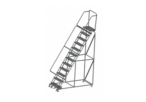 LOCKSTEP ROLLING LADDER STEEL 120 IN.H by Ballymore LOCKSTEP ROLLING LADDER STEEL 120 IN.H by Ballymore
