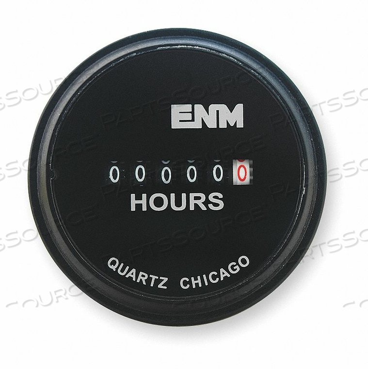 HOUR METER FLUSH ROUND FLANGE MOUNTING by ENM HOUR METER FLUSH ROUND FLANGE MOUNTING by ENM