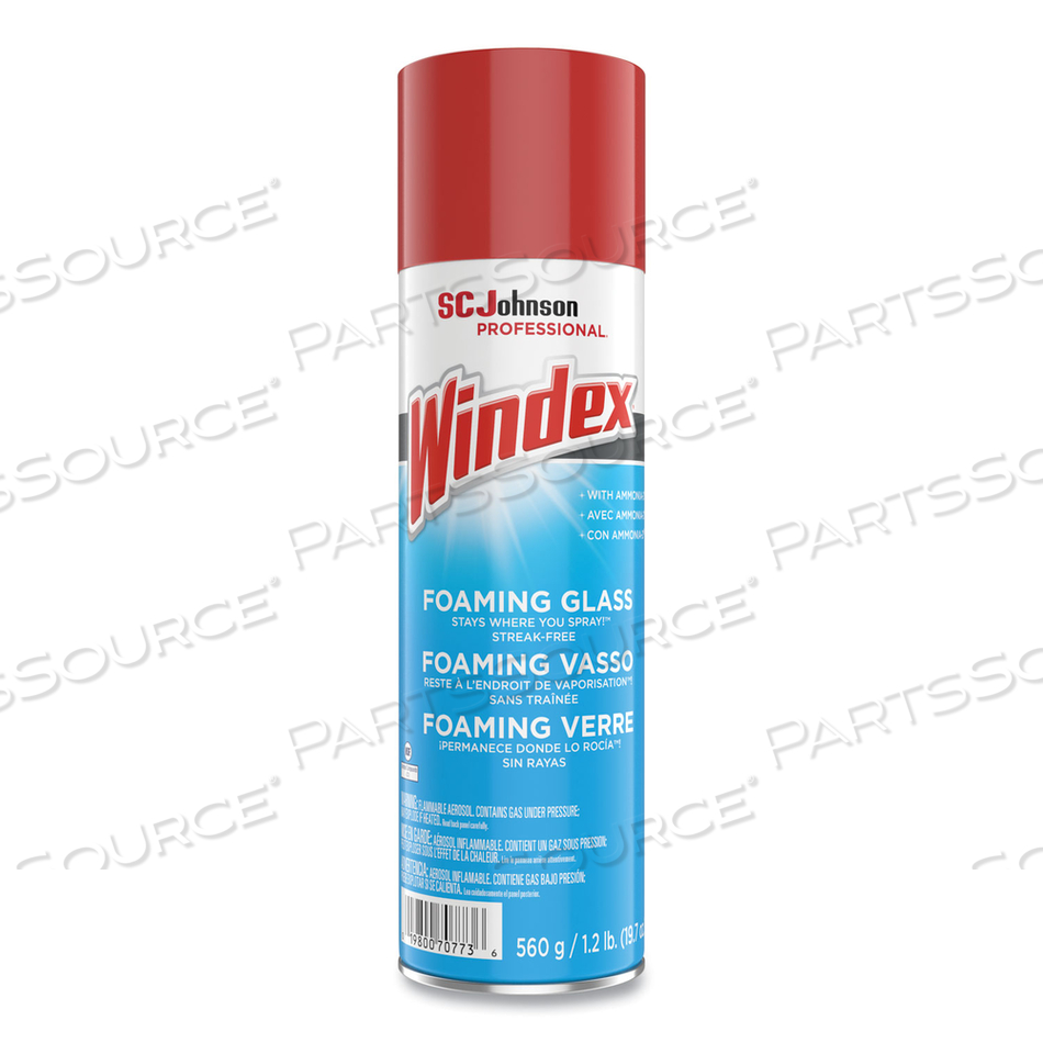 333813 WINDEX GLASS CLEANER, 19.7 OZ, AEROSOL, TRANSLUCENT, CHARACTERISTIC by Windex
