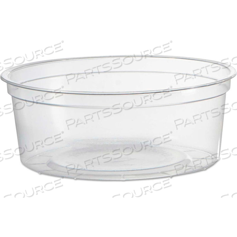 DELI CONTAINERS, 8 OZ, CLEAR, PLASTIC 