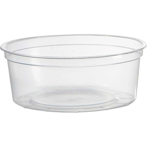 DELI CONTAINERS, 8 OZ, CLEAR, PLASTIC by United Stationers Supply