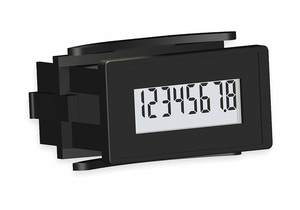 LCD HOUR METER RECTANGULAR DRY CONTACT by Trumeter