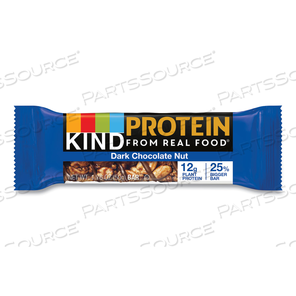 PROTEIN BARS, DOUBLE DARK CHOCOLATE, 1.76 OZ by Kind PROTEIN BARS, DOUBLE DARK CHOCOLATE, 1.76 OZ by Kind