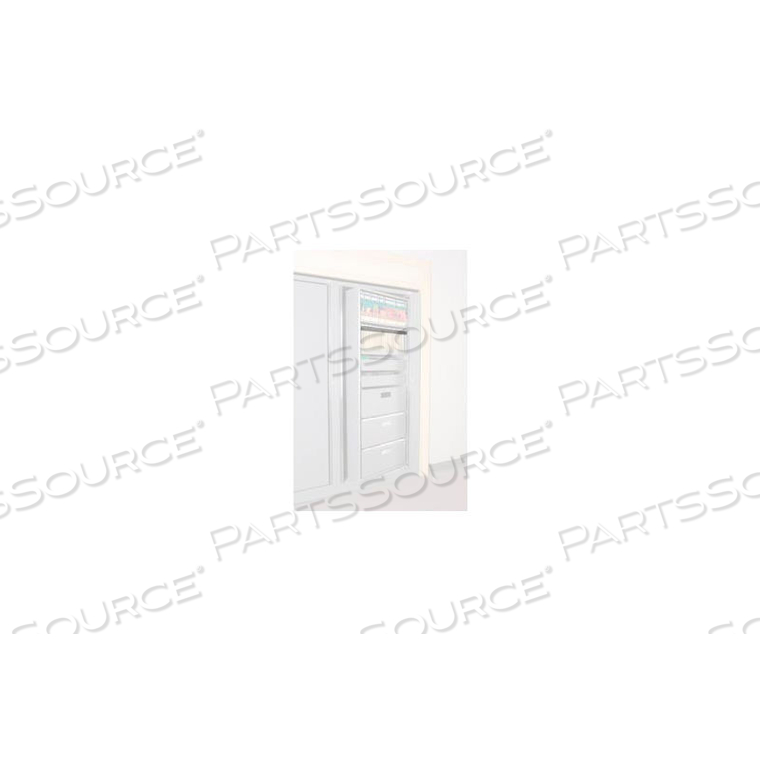 ROTARY FILE CABINET COMPONENTS, LEGAL FRONT HANGING FOLDER RAIL, LIGHT GRAY by Datum Filing