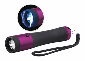 FLASHLIGHT CONCEALED STUN GUN LED PURPLE by Guard Dog Security