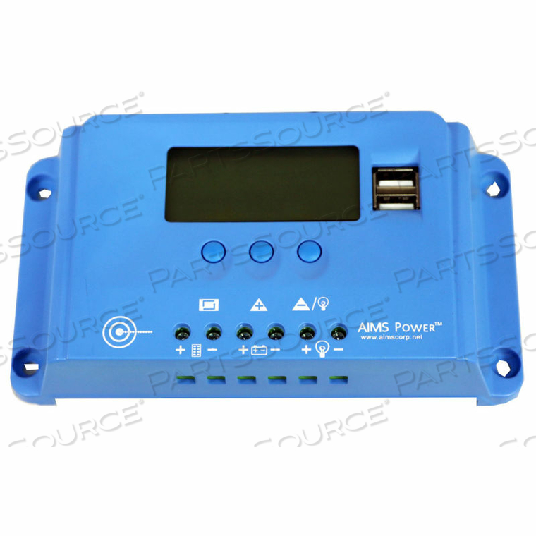 10 AMP SOLAR CHARGE CONTROLLER PWM 12/24 VDC by Aims Power