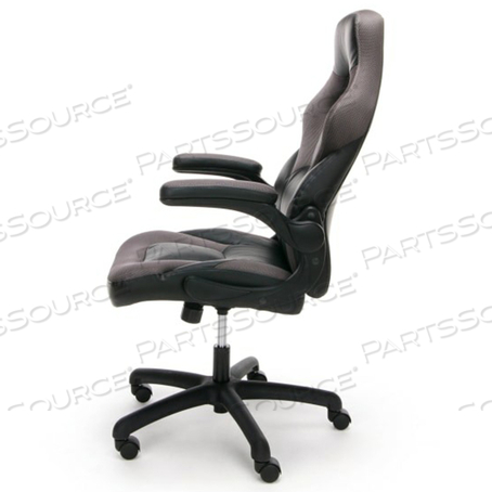 ESSENTIALS RACING STYLE BONDED LEATHER HIGH-BACK GAMING CHAIR 