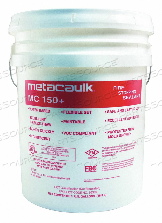 FIRE BARRIER SEALANT PAIL 5 GAL. by Metacaulk FIRE BARRIER SEALANT PAIL 5 GAL. by Metacaulk