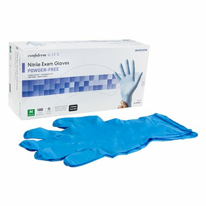 CONFIDERM® 6.5CX EXTENDED CUFF NITRILE GLOVES, MEDIUM, BLUE (100 PER BOX) by McKesson