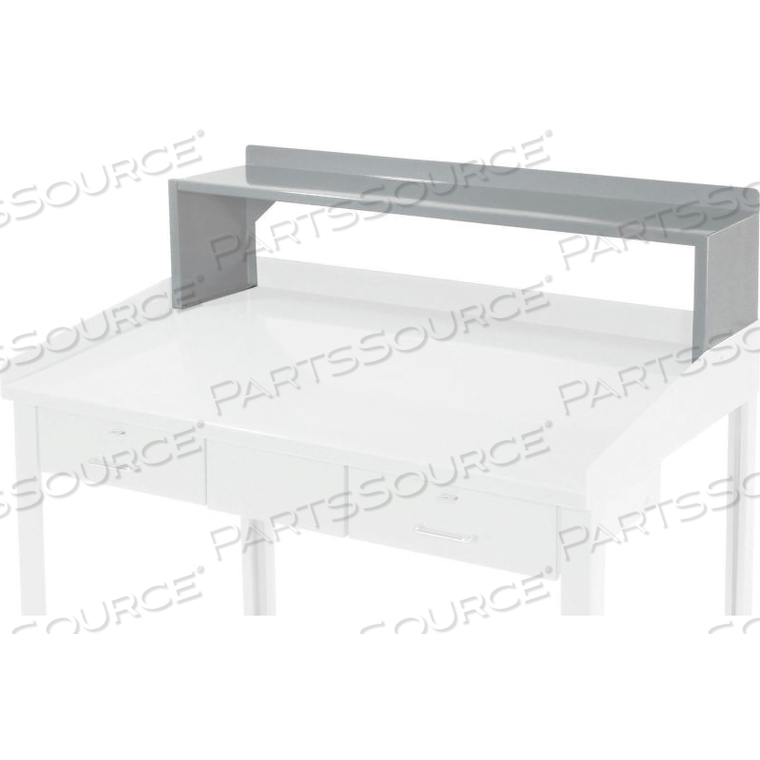 RISER SHELF FOR PUCEL 48"W EXTRA-WIDE SHOP DESK - GRAY by Pucel Enterprises