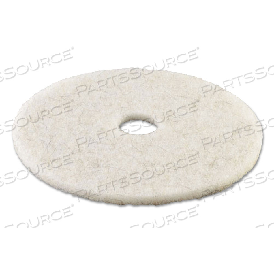 NATURAL BURNISHING FLOOR PADS, 24" DIAMETER, WHITE by Boardwalk NATURAL BURNISHING FLOOR PADS, 24" DIAMETER, WHITE by Boardwalk