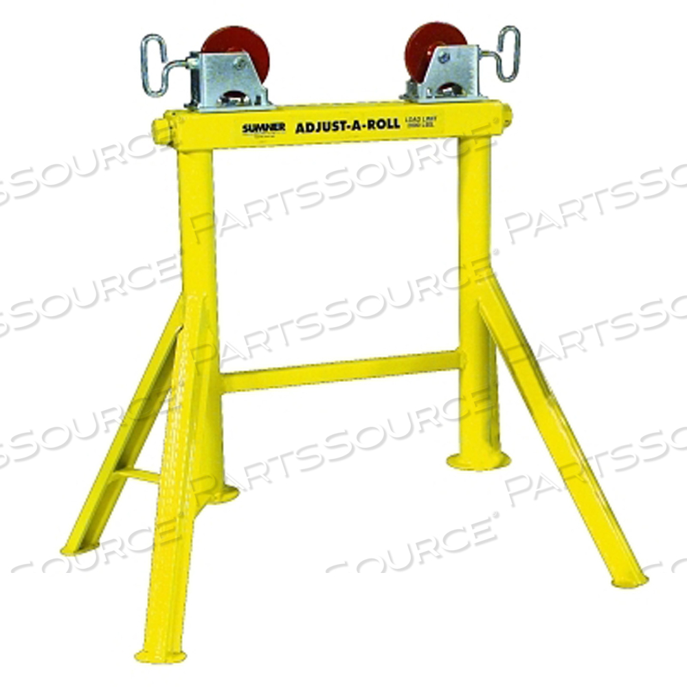 HI ADJUST-A-ROLL STANDS, ALUMINUM WHEELS, 2000 LB CAP, 1/2 IN TO 36 IN PIPE by Sumner