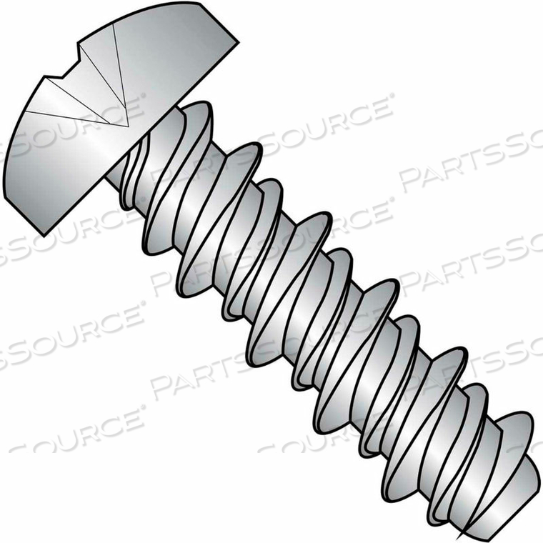 #12 X 3/4 #10HD PHILLIPS PAN HIGH LOW SCREW FULLY THREADED 410 STAINLESS STEEL - PKG OF 4000 