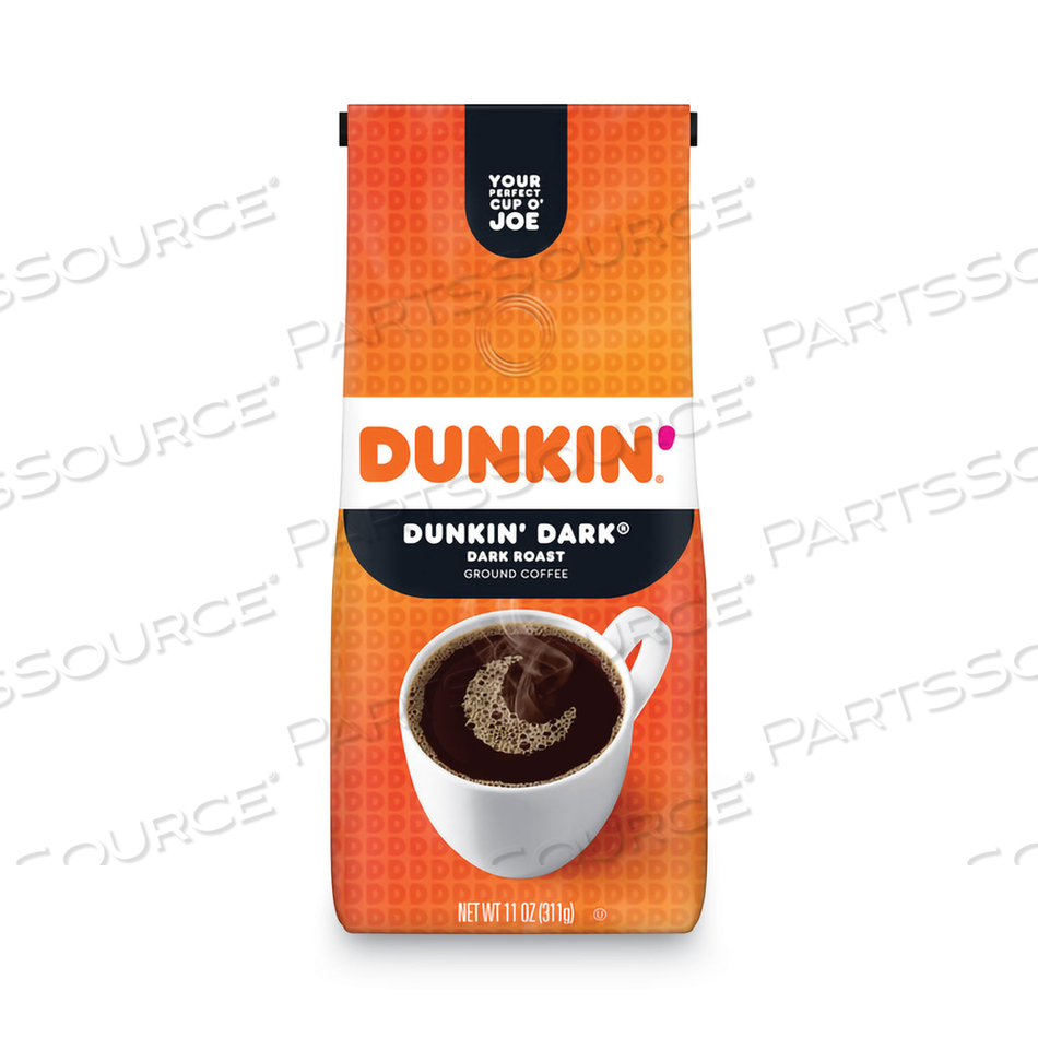 ORIGINAL BLEND COFFEE, DUNKIN DARK ROAST, 11 OZ BAG 