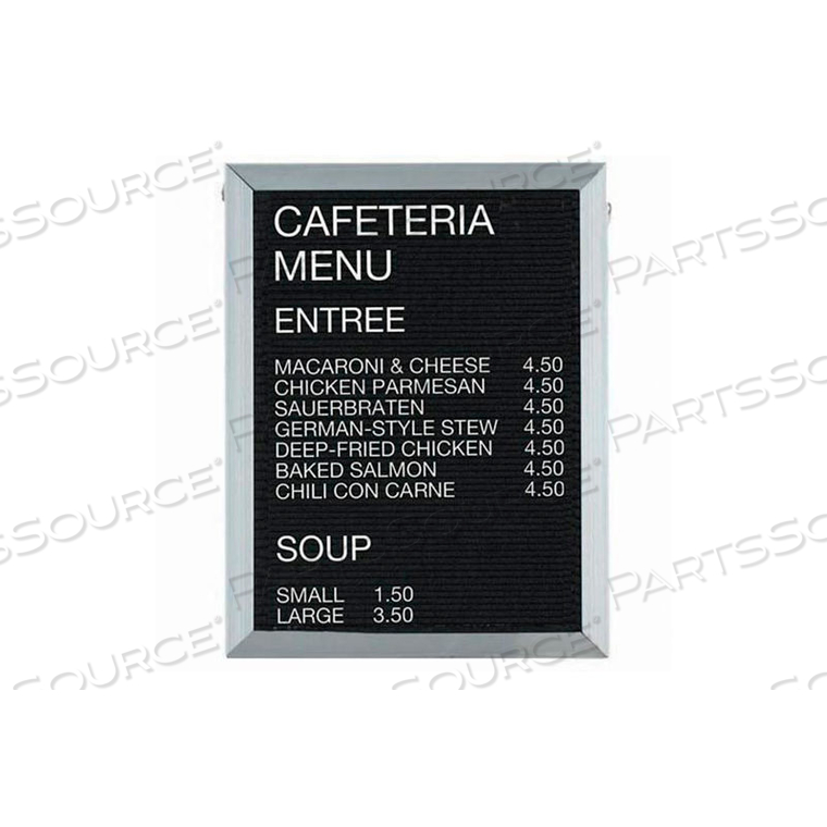 ALUMINUM FRAMED LETTER BOARD MESSAGE CENTER - 18"W X 24"H by Aarco Products ALUMINUM FRAMED LETTER BOARD MESSAGE CENTER - 18"W X 24"H by Aarco Products