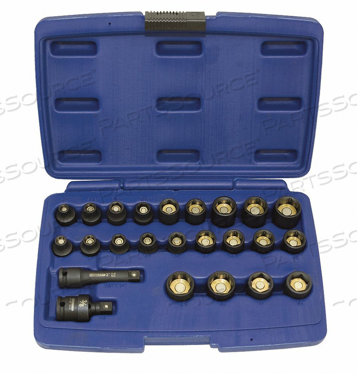 IMPACT SOCKET SET 3/8 DR 24 PC by Westward