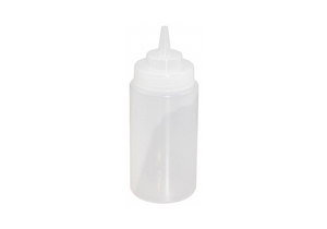SQUEEZE BOTTLE PLASTIC CLEAR 16 OZ. PK12 by Crestware SQUEEZE BOTTLE PLASTIC CLEAR 16 OZ. PK12 by Crestware