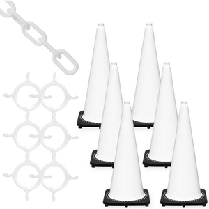 TRAFFIC CONE & CHAIN KIT - WHITE by Mr. Chain