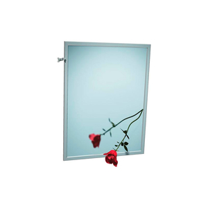 ADJUSTABLE TILT STAINLESS STEEL FRAME MIRROR - 24"WX36"H by Asi Group