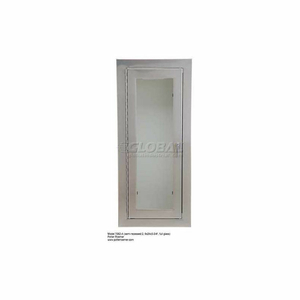 EXTINGUISHER CABINET, FULL TEMPERED SAFETY GLASS, SS, 9"L X 24"H X 5"D, 3-1/4" DEEP by Alta