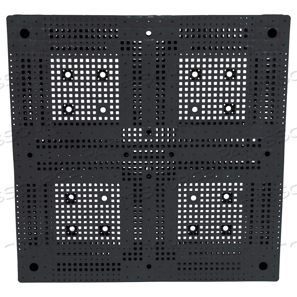 PALLET, RACKABLE/STACKABLE, 47 1/4 IN OVERALL LG, 47 1/4 IN OVERALL WD, HDPE, BLACK, 4 ENTRY POINTS by Approved Vendor PALLET, RACKABLE/STACKABLE, 47 1/4 IN OVERALL LG, 47 1/4 IN OVERALL WD, HDPE, BLACK, 4 ENTRY POINTS by Approved Vendor