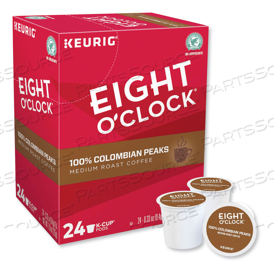 COLOMBIAN PEAKS COFFEE K-CUPS by Eight O'Clock Coffee Company