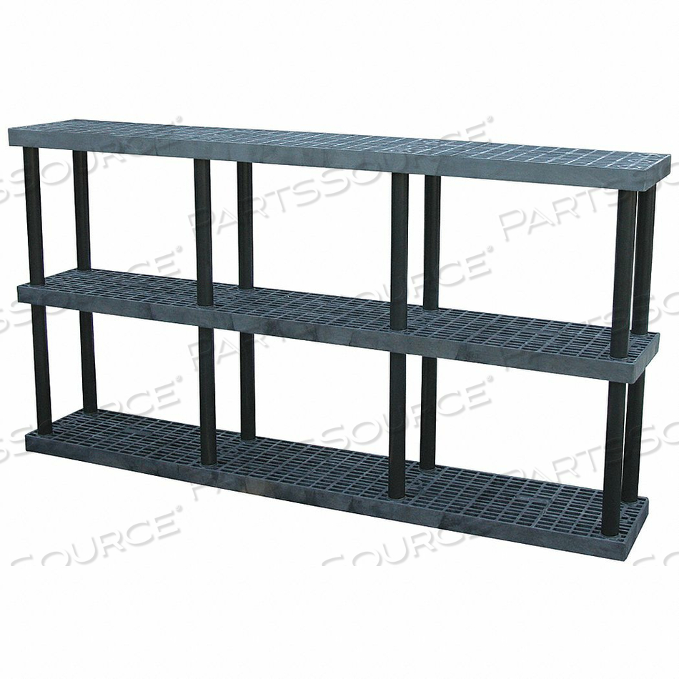 PLASTIC SHELVING OPEN 51 H 3 SHELF by SPC Industrial PLASTIC SHELVING OPEN 51 H 3 SHELF by SPC Industrial