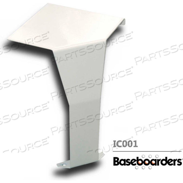 BASEBOARDERS PREMIUM SERIES STEEL EASY SLIP-ON BASEBOARD INSIDE 90 DEGREE CORNER, WHITE by Buss General Partner Co. Ltd BASEBOARDERS PREMIUM SERIES STEEL EASY SLIP-ON BASEBOARD INSIDE 90 DEGREE CORNER, WHITE by Buss General Partner Co. Ltd