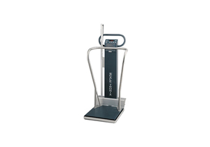 MOBILE STAND-ON SCALE, 880 LB/400 KG, STANDARD WEIGHT (LB/KG) (X), PRINTER (P) AND POWER ADAPTER WITH HOSPITAL-GRADE PLUG (B) by Scale-Tronix
