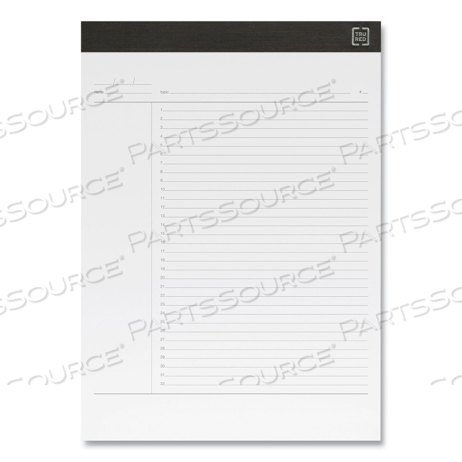 NOTEPADS, PROJECT-MANAGEMENT FORMAT, 50 WHITE 8.5 X 11.75 SHEETS by TRU RED NOTEPADS, PROJECT-MANAGEMENT FORMAT, 50 WHITE 8.5 X 11.75 SHEETS by TRU RED