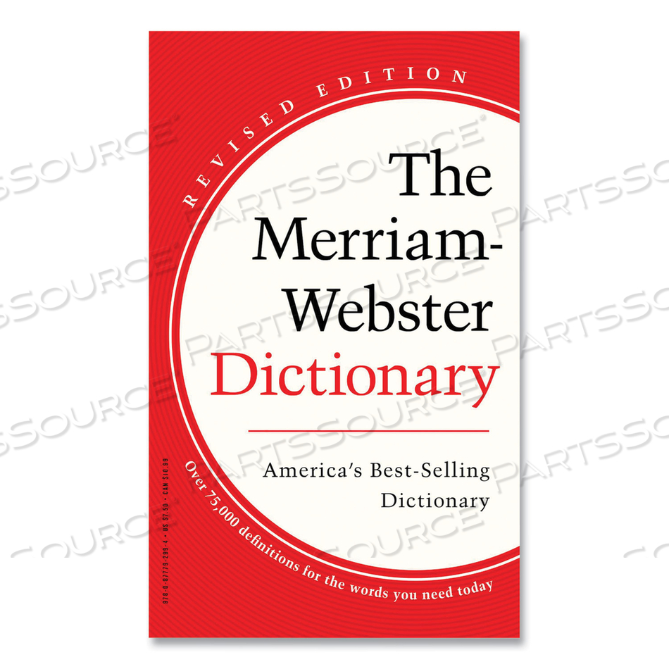 THE MERRIAM-WEBSTER DICTIONARY, REVISED EDITION, PAPERBACK, 960 PAGES by Merriam Webster THE MERRIAM-WEBSTER DICTIONARY, REVISED EDITION, PAPERBACK, 960 PAGES by Merriam Webster