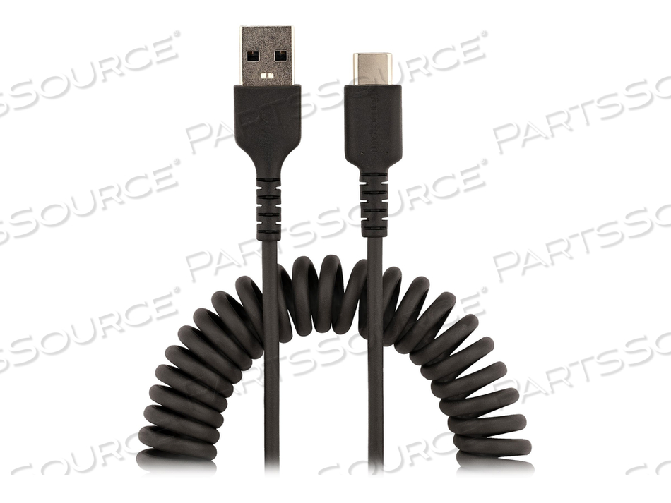 3FT (1M) USB C CHARGING CABLE, COILED HEAVY DUTY FAST CHARGE & SYNC USB-C CABLE, HIGH QUALITY USB 2.0 TYPE-C CABLE, RUGGED ARAMID FIBER, TPE by StarTech.com Ltd. 3FT (1M) USB C CHARGING CABLE, COILED HEAVY DUTY FAST CHARGE & SYNC USB-C CABLE, HIGH QUALITY USB 2.0 TYPE-C CABLE, RUGGED ARAMID FIBER, TPE by StarTech.com Ltd.