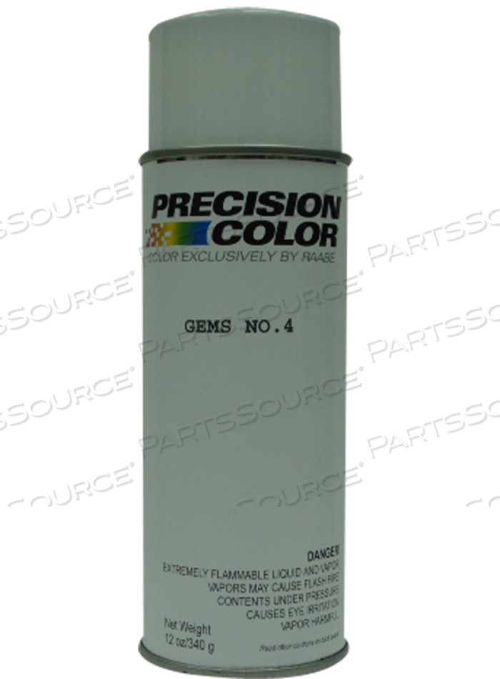 GEMS #4 (LIGHT GRAY)TOUCH UP PAINT SPRAY ARESOL CAN - ARCRYLIC LACQUER -12 OZ. 