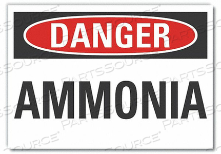 DANGER SIGN 10 W X 7 H 0.001 THICK by Lyle Signs Inc. DANGER SIGN 10 W X 7 H 0.001 THICK by Lyle Signs Inc.