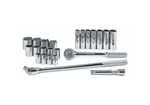 SOCKET WRENCH SET SAE 1/2 IN DR 23 PC by SK Professional Tools