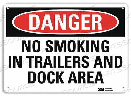 DANGER NO SMOKING SIGN IN TRAILERS 7X10 by Lyle Signs Inc. DANGER NO SMOKING SIGN IN TRAILERS 7X10 by Lyle Signs Inc.