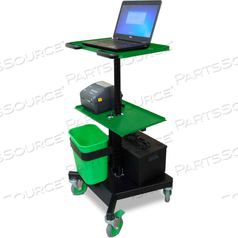 LT SERIES MOBILE POWERED LAPTOP CART WITH SLA BATTERY POWER SYSTEM 