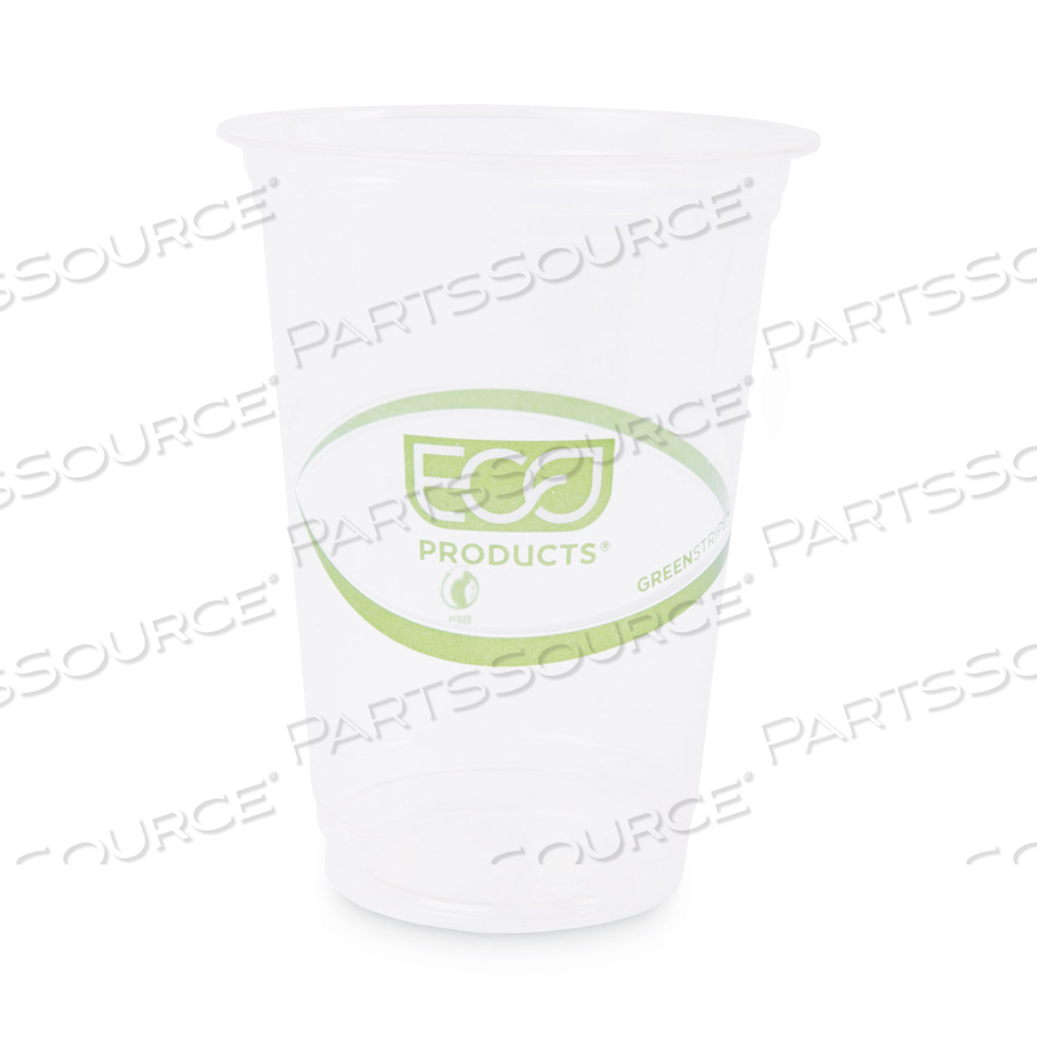 GREENSTRIPE RENEWABLE AND COMPOSTABLE COLD CUPS, 16 OZ, CLEAR by Eco-Products GREENSTRIPE RENEWABLE AND COMPOSTABLE COLD CUPS, 16 OZ, CLEAR by Eco-Products