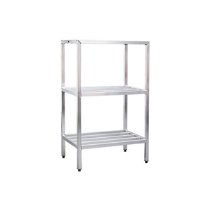 ALUMINUM HEAVY DUTY 3-SHELF RACK, 24"W X 60"H X 72"L by New Age Industries