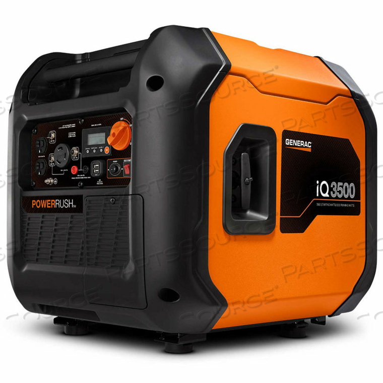 PORTABLE INVERTER GENERATOR W/ ELECTRIC/RECOIL START, GASOLINE, 3500 RATED WATTS 