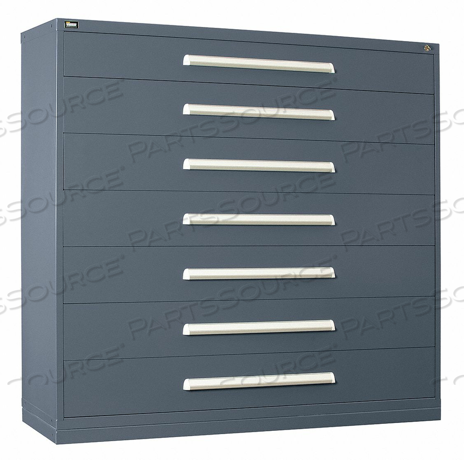 G8282 MOD DRAWER CAB 59 H 7 DRAWER LIGHT GRAY by Stanley Vidmar G8282 MOD DRAWER CAB 59 H 7 DRAWER LIGHT GRAY by Stanley Vidmar