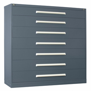 G8282 MOD DRAWER CAB 59 H 7 DRAWER LIGHT GRAY by Stanley Vidmar G8282 MOD DRAWER CAB 59 H 7 DRAWER LIGHT GRAY by Stanley Vidmar