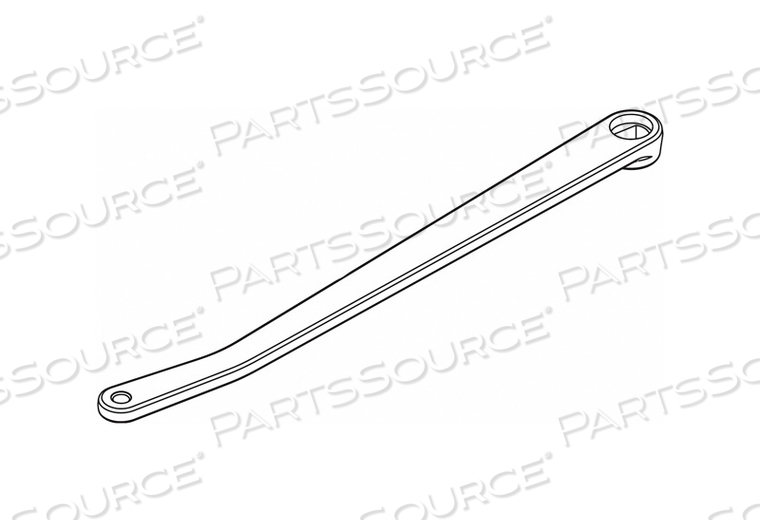 SECURITY ARM SILVER ALUMINUM 13 IN L RH by LCN