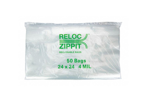 RECLOSABLE BAG STANDARD LDPE SEAL PK200 by Reloc Zippit