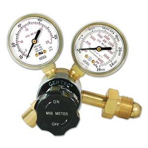 FLOW GAUGE REGULATOR, ARGON AR/CO2, 4000 PSI INLET by Gentec FLOW GAUGE REGULATOR, ARGON AR/CO2, 4000 PSI INLET by Gentec