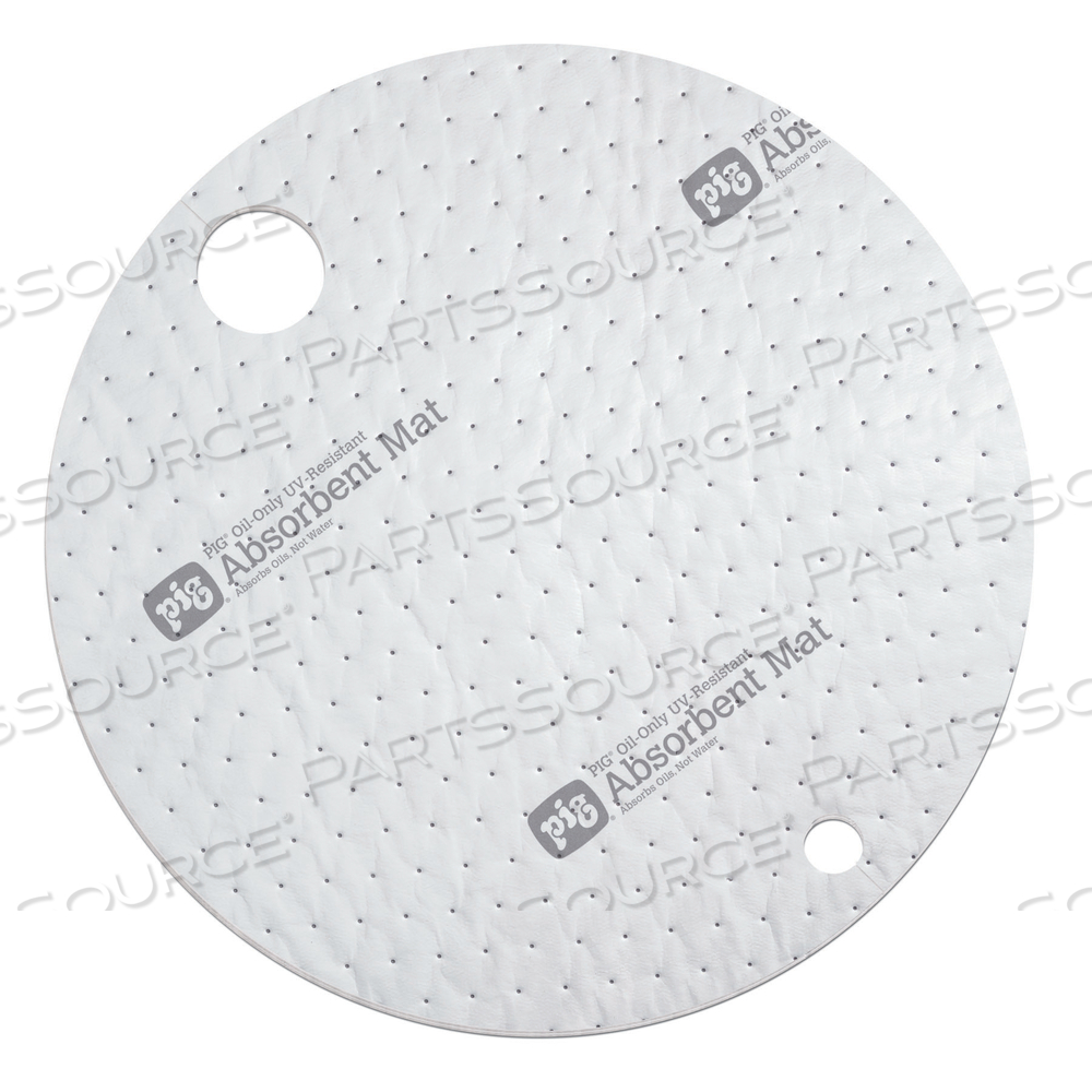 PIG OIL-ONLY UV-RESISTANT ABSORBENT BARREL TOP MAT by New Pig Corporation