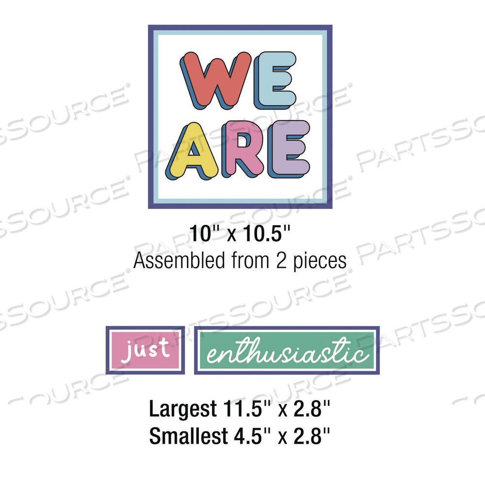 MOTIVATIONAL BULLETIN BOARD SETS, WE STICK TOGETHER MOTIVATIONAL, 52 PIECES by Carson-Dellosa Publishing MOTIVATIONAL BULLETIN BOARD SETS, WE STICK TOGETHER MOTIVATIONAL, 52 PIECES by Carson-Dellosa Publishing