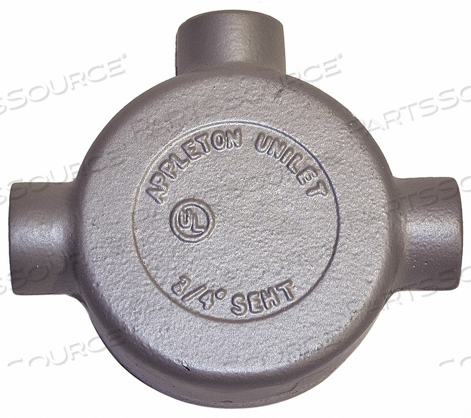 CONDUIT OUTLET BODY IRON T 3/4 IN. by Appleton Electric