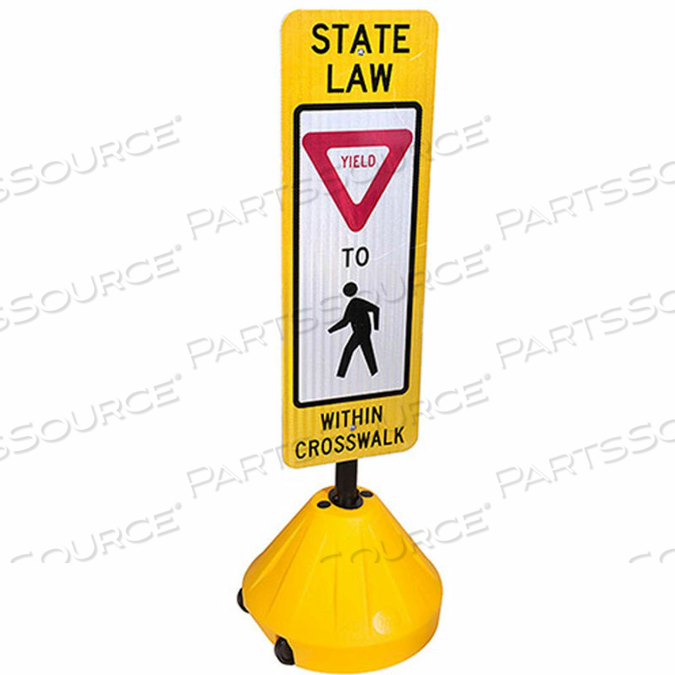 MAGIC MASTER NEXT GENERATION ROLLING YELLOW SIGN BASE by Joseph Struhl Co., Inc. MAGIC MASTER NEXT GENERATION ROLLING YELLOW SIGN BASE by Joseph Struhl Co., Inc.